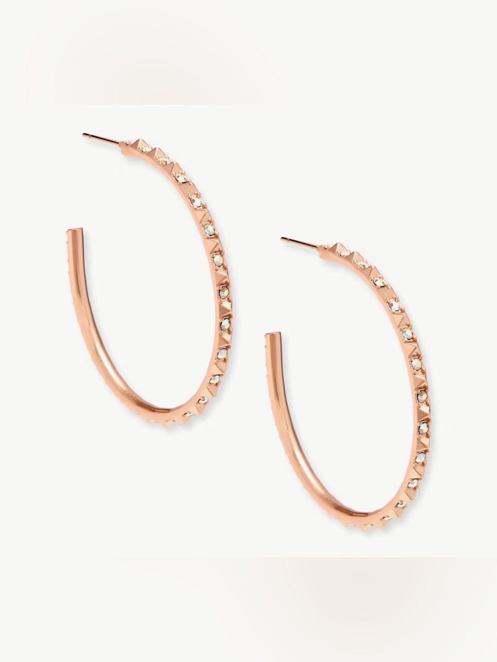 NWT Kendra Scott Veronica Hoop Earrings in Rose Gold!